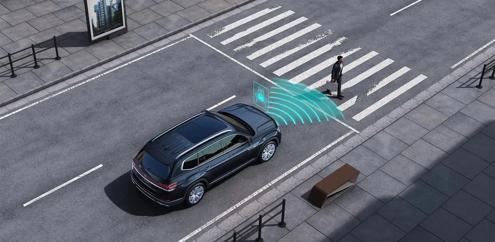 Giám sát Front Assist và phanh khẩn cấp AEB