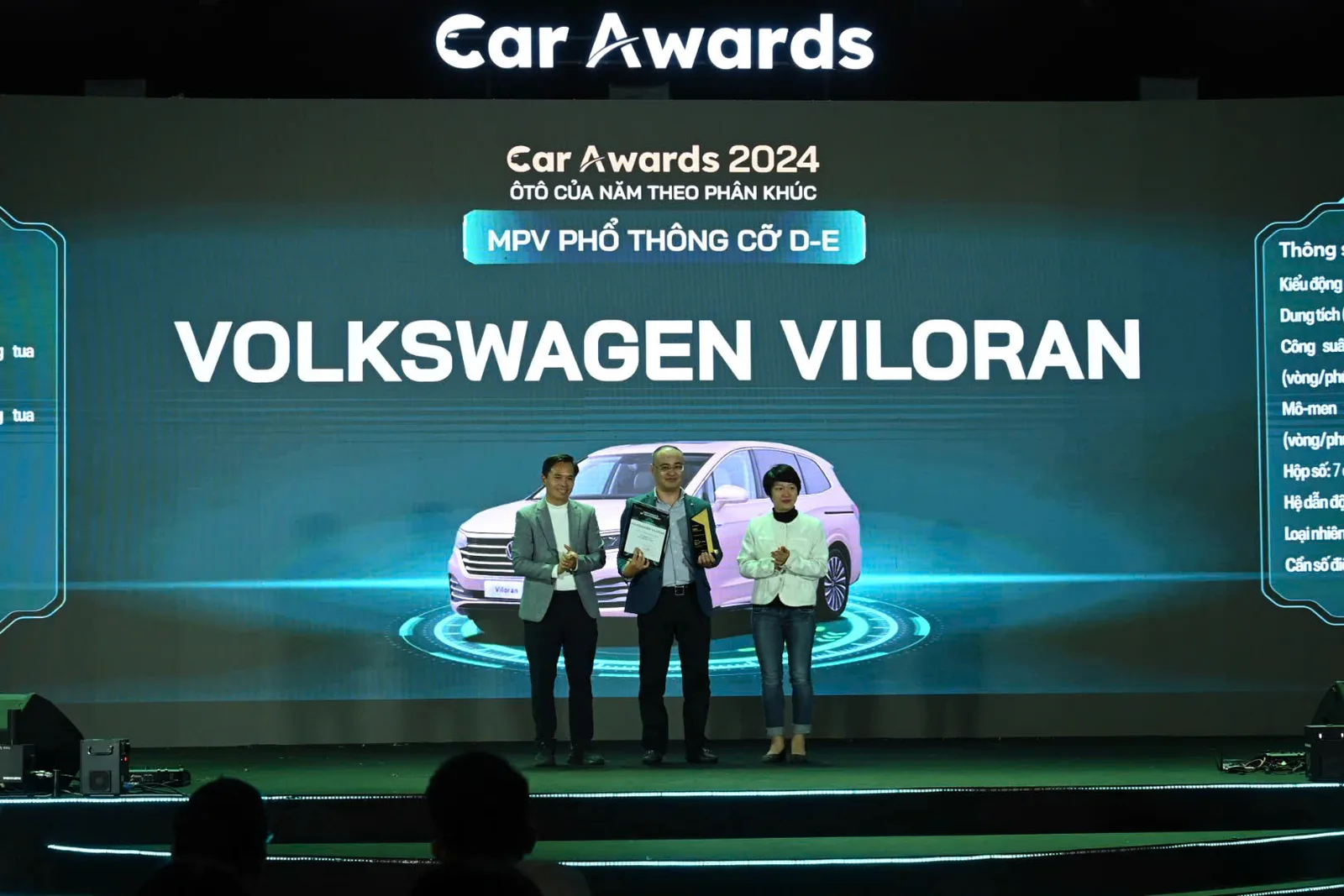 Volkswagen Viloran đạt giải thưởng Ô tô của năm 2024 phân khúc MPV thuộc Car Awards 2024