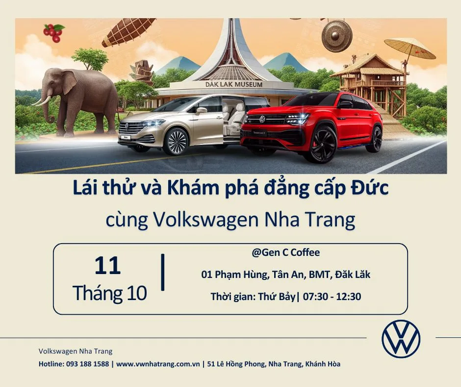 Hình minh họa bài viết: [Sự kiện Lái thử xe Volkswagen tại Buôn Ma Thuột sắp diễn ra]